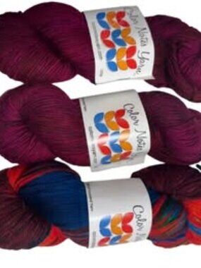 3 Skeins - Color Notes Yarn Yarn Antioch, Ca Superwash Merino Wool #607